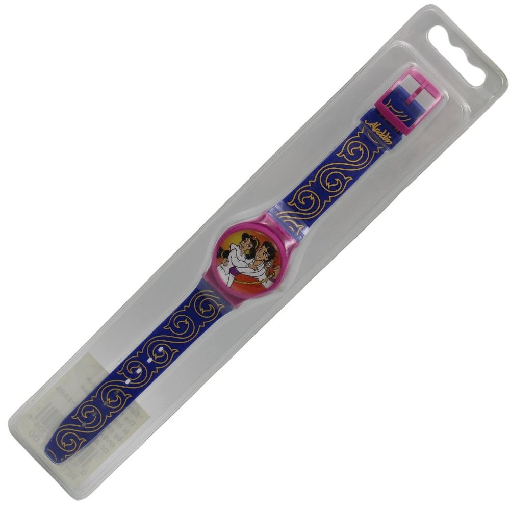 Disney Aladdin King Of Thieves Flip Top Digital Wrist Watch Jasmine Abu Genie